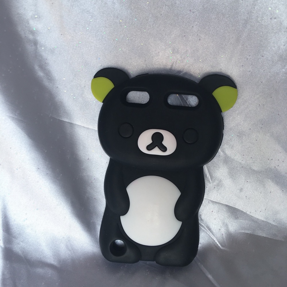 Kawaii cute black bear simple iPod iPod Touch case
